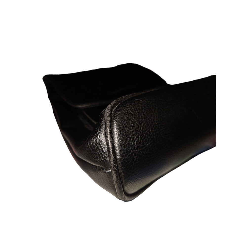 Liz Claiborne Leather Satchel Shoulder Bag - Black - Picture 3 of 6